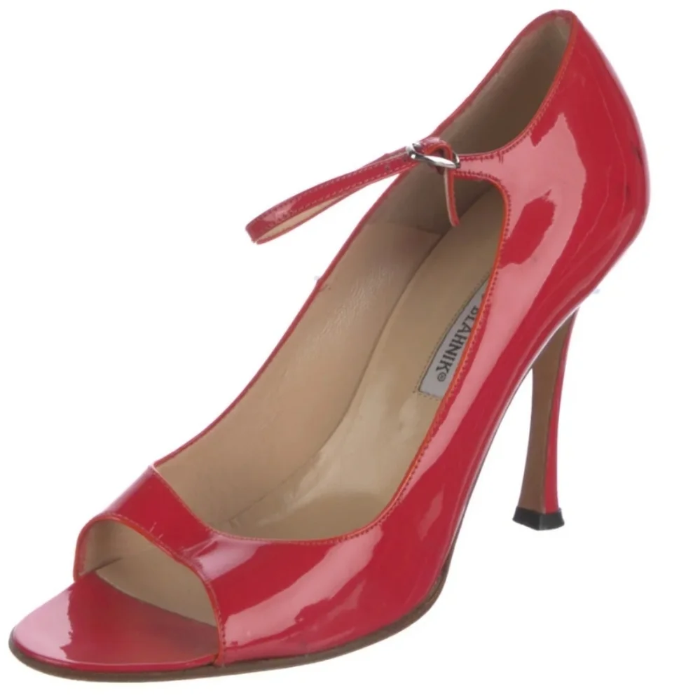 MANOLO BLAHNIK Red Heels - Picture 1 of 13